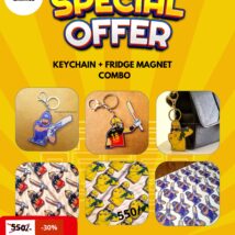 Keychain + Fridge Magnets Combo - 30% Off