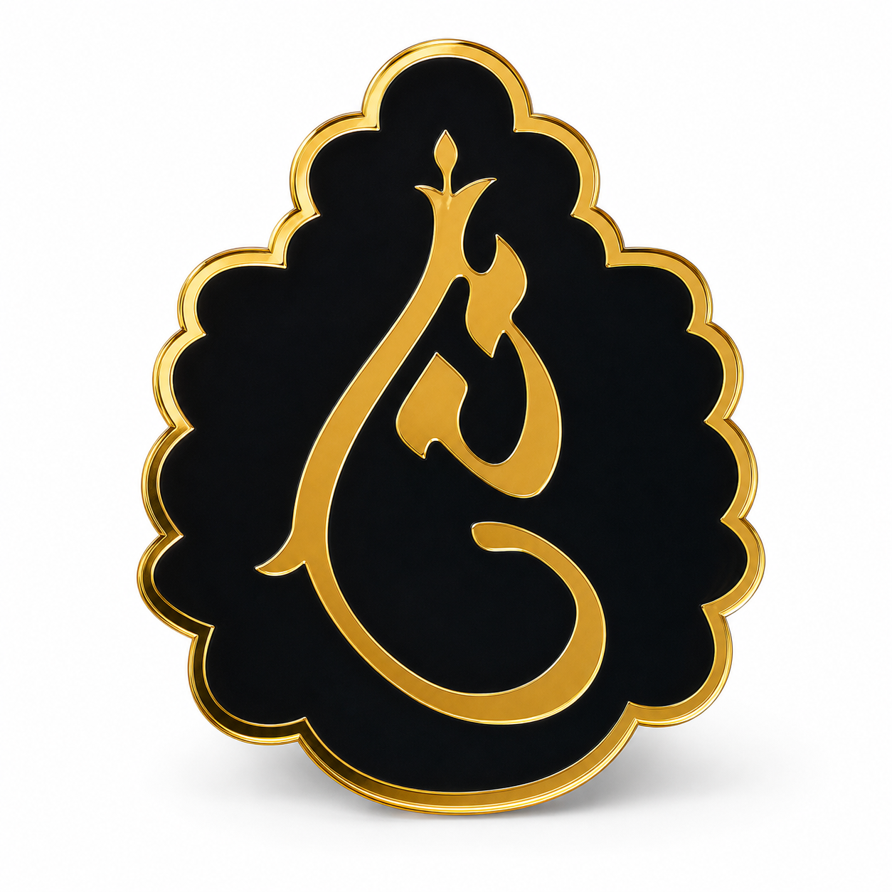 chinchpokli cha Chintamani - Black Brooch Pin